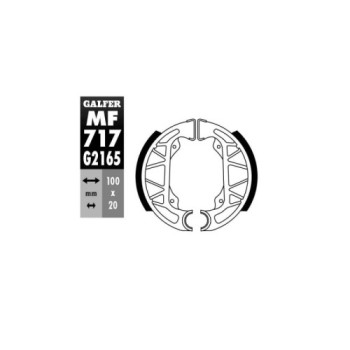 zapatas galfer gz 717 typhoon 96 mf717g2165