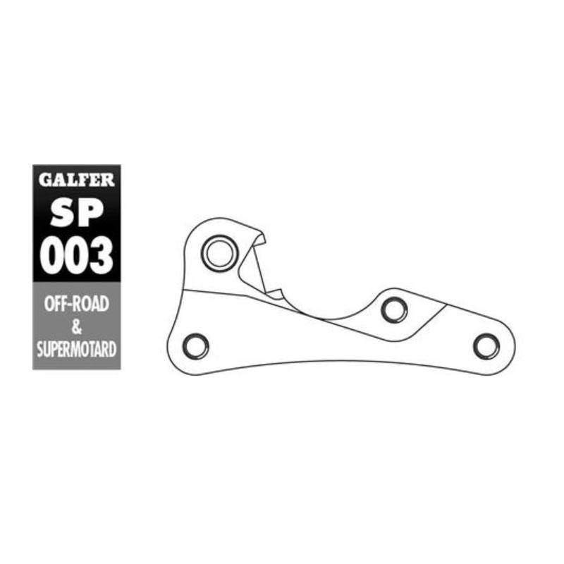 soporte de pinza galfer para disco 260mm honda sp003