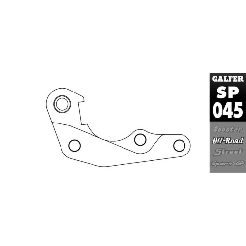 soporte de pinza galfer sp045 para honda crf disco delantero 270 mm 2015 2018