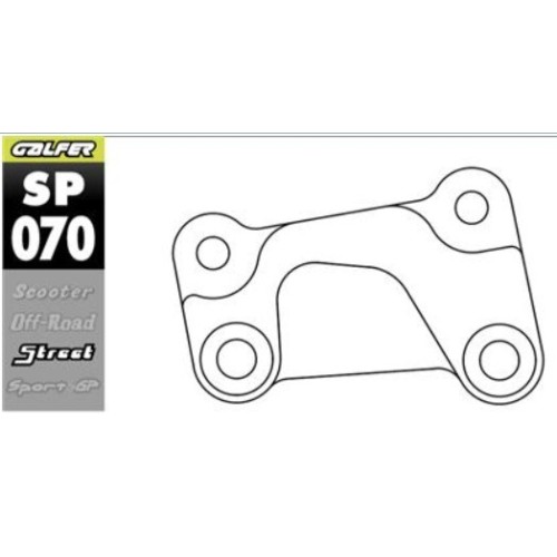 soporte de pinza galfer sp070 para disco sobredimensionado 330 mm harley davidson