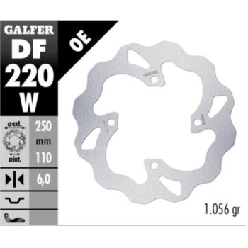 disco de freno trasero kawasaki galfer df220w