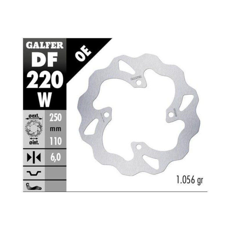 disco de freno trasero kawasaki galfer df220w