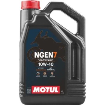 aceite de motor moto motul ngen 7 4t 10w40 111836 semisintetico 4l