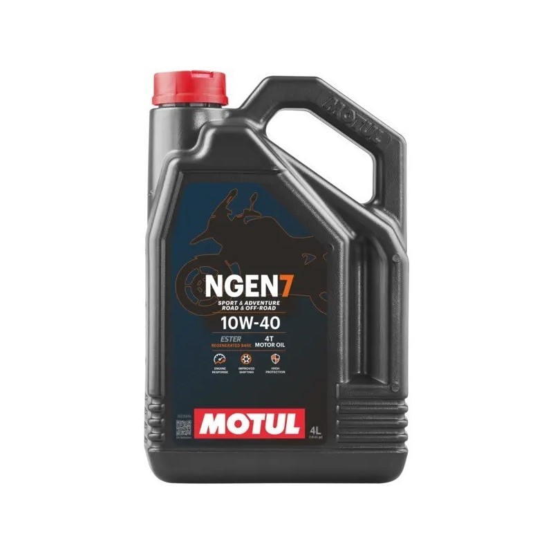 aceite de motor moto motul ngen 7 4t 10w40 111836 semisintetico 4l