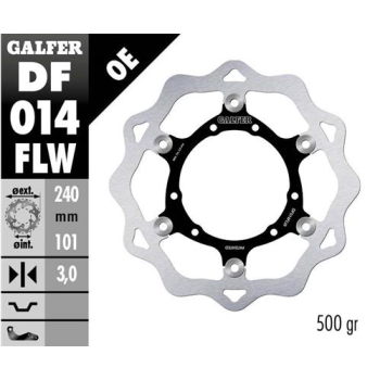 disco freno moto galfer wave flotante 240x3mm df01