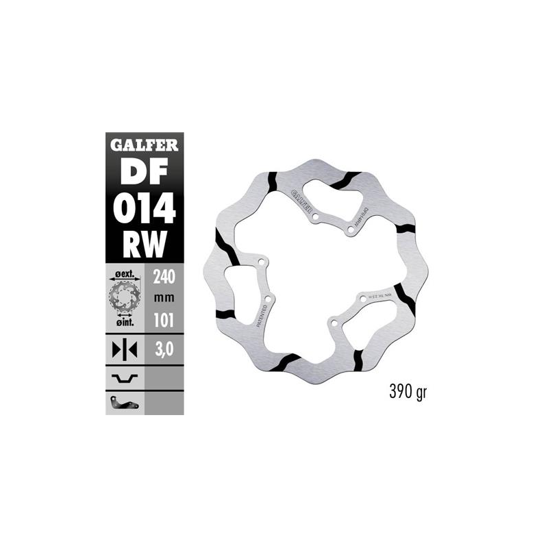 disco freno moto galder wave fijo 270x3mm df014rw