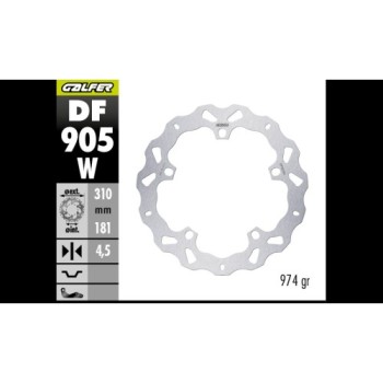 disco de freno delantero bmw r 1300 gs wafe df905w