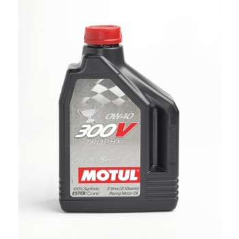 aceite de motor motul 300v trophy 0w40 ap 104240 sintetico competicion 2l
