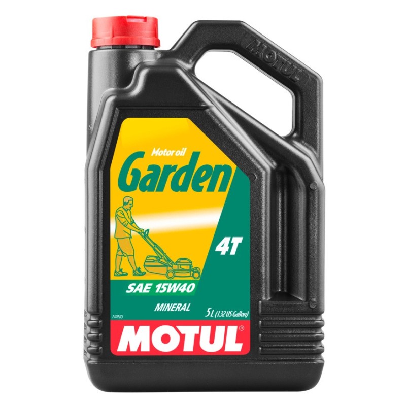 aceite para maquinaria de jardineria motul garden 15w40 4t 101312 5l