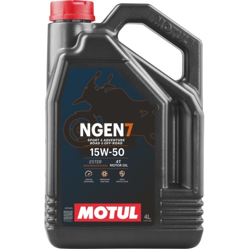 aceite para moto 4t motul ngen 7 111825 sae 15w 50 4 l