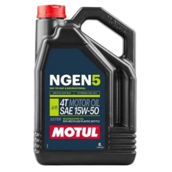 aceite para moto 4t motul ngen 5 111834 sae 15w 50 4 l