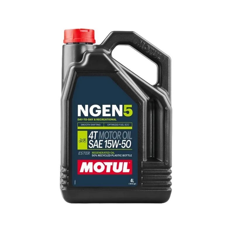 aceite para moto 4t motul ngen 5 111834 sae 15w 50 4 l