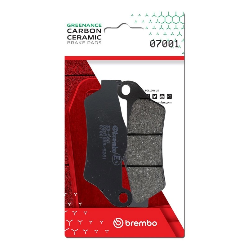 pastillas de freno moto brembo genuinas 07001