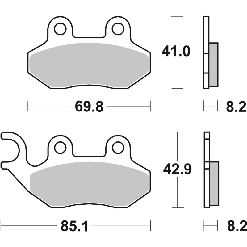 pastillas de freno moto brembo genuinas 07005
