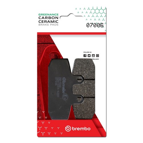 pastillas de freno moto brembo genuinas 07006