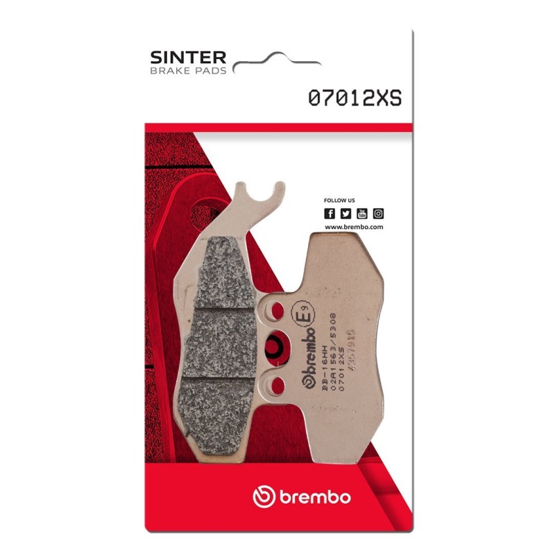 pastillas de freno moto brembo sinterizadas 07012xs