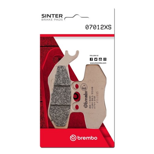 pastillas de freno moto brembo sinterizadas 07012xs