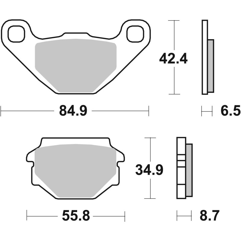 pastillas de freno moto brembo genuinas 07015
