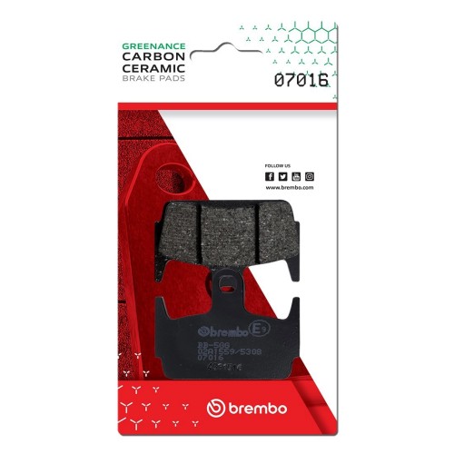 pastillas de freno moto brembo genuinas 07016