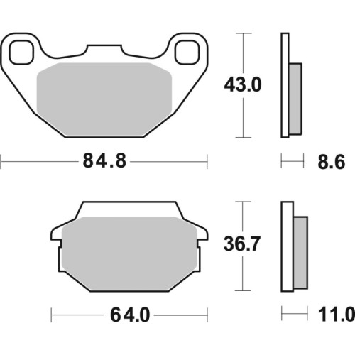 pastillas de freno moto brembo sinterizadas 07022xs