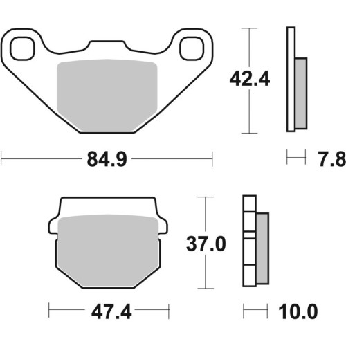 pastillas de freno moto brembo genuinas 07026