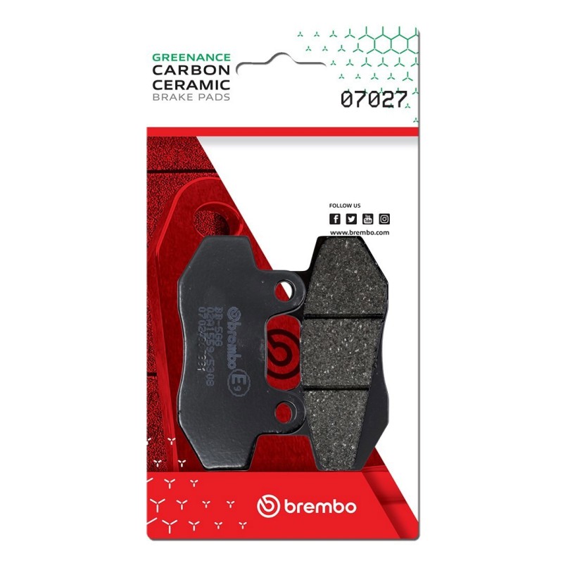 pastillas de freno moto brembo genuinas 07027