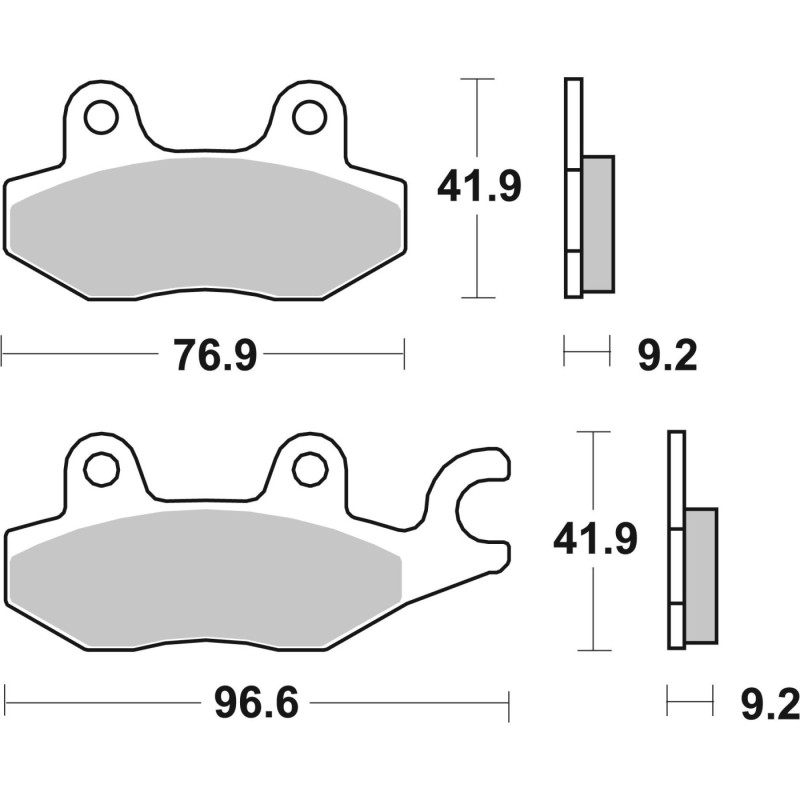 pastillas de freno moto brembo genuinas 07033