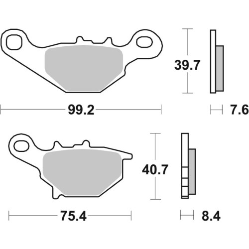pastillas de freno moto brembo genuinas 07036