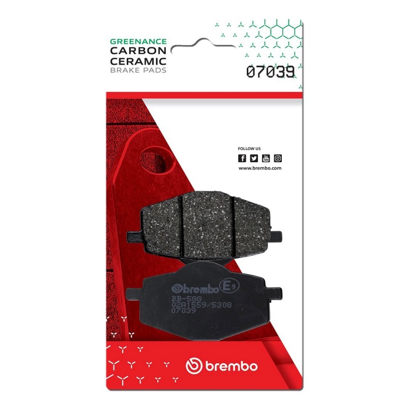 pastillas de freno moto brembo genuinas 07039