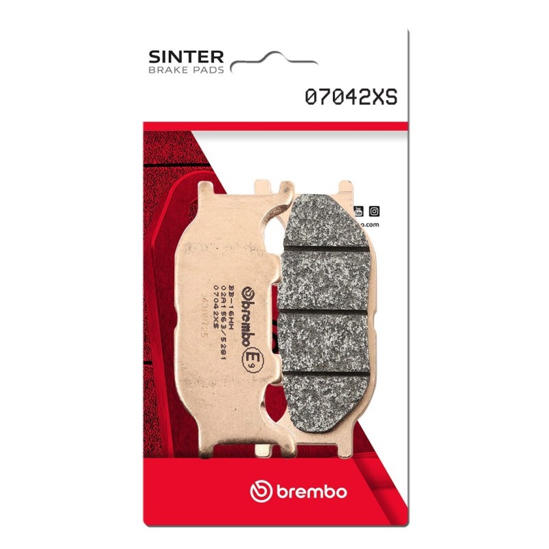 pastillas de freno moto brembo sinterizadas 07042xs