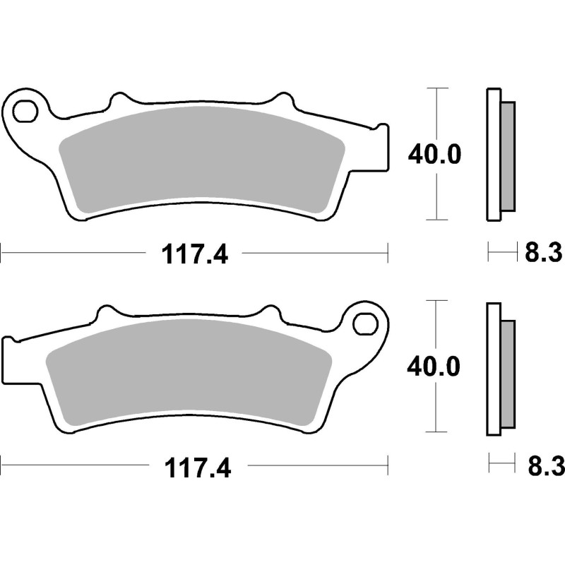 pastillas de freno moto brembo sinterizadas 07045xs