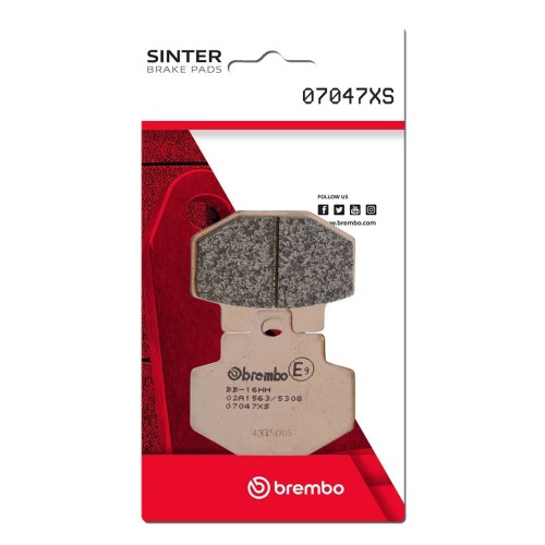 pastillas de freno moto brembo sinterizadas 07047xs