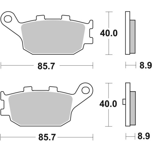 pastillas de freno moto brembo sinterizadas 07053xs