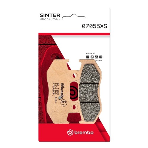 pastillas de freno moto brembo sinterizadas 07055xs
