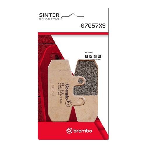 pastillas de freno moto brembo sinterizadas 07057xs