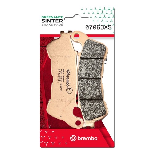 pastillas de freno moto brembo sinterizadas 07063xs