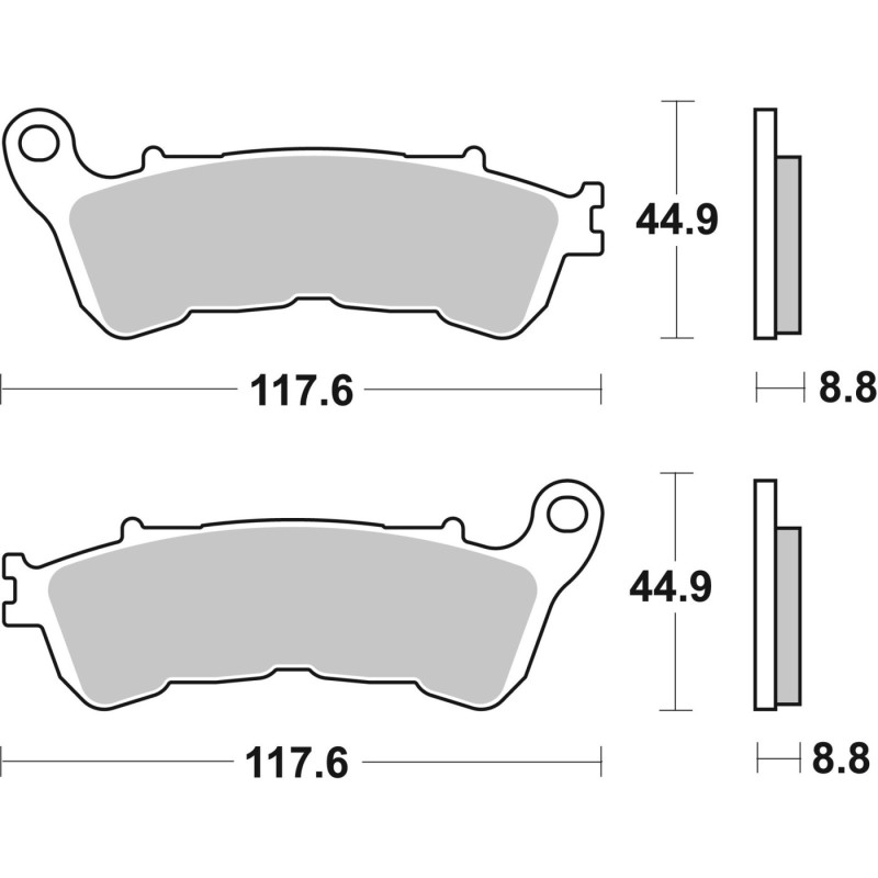 pastillas de freno moto brembo sinterizadas 07063xs