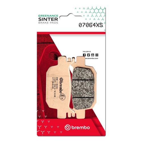 pastillas de freno moto brembo sinterizadas 07064xs
