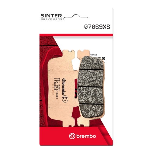 pastillas de freno moto brembo sinterizadas 07069xs