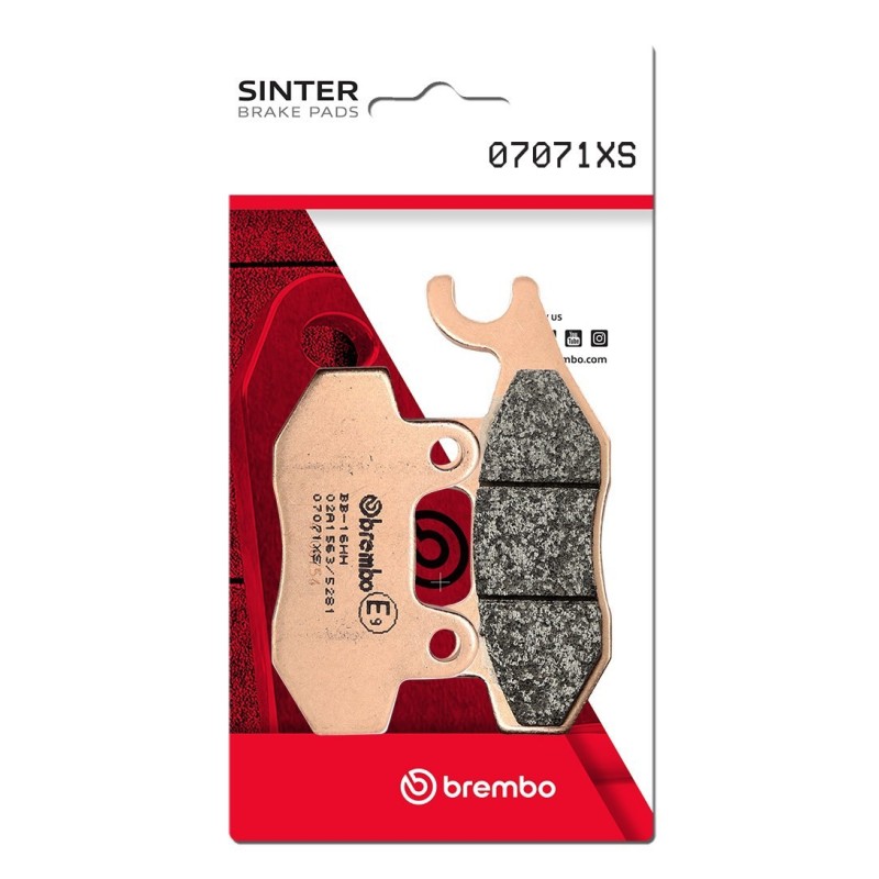pastillas de freno moto brembo sinterizadas 07071xs