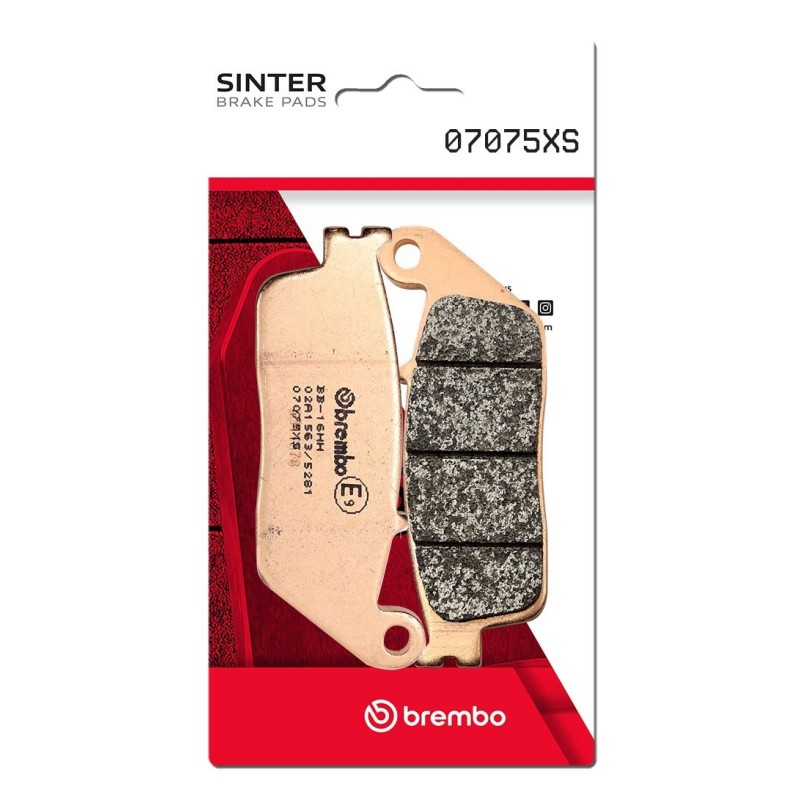 pastillas de freno moto brembo sinterizadas 07075xs