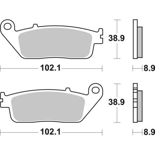 pastillas de freno moto brembo sinterizadas 07075xs