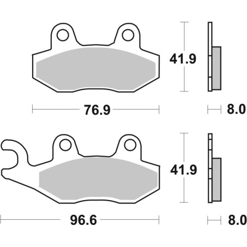pastillas de freno moto brembo sinterizadas 07076xs