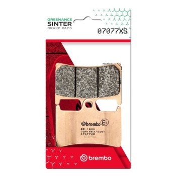 pastillas de freno moto brembo sinterizadas 07077xs