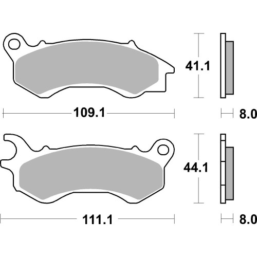 pastillas de freno moto brembo genuinas 07090