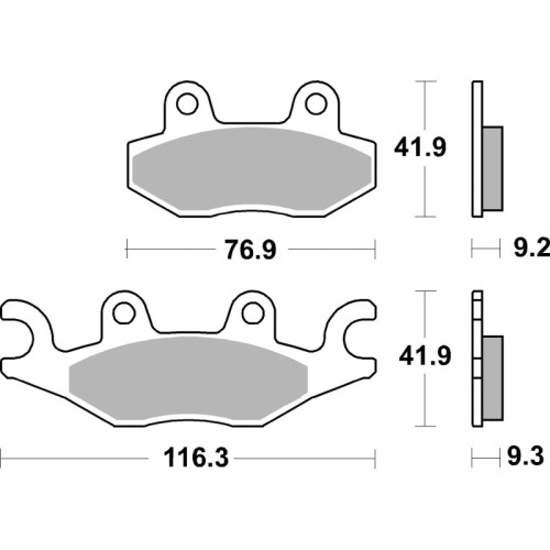 pastillas de freno moto brembo genuinas 07095