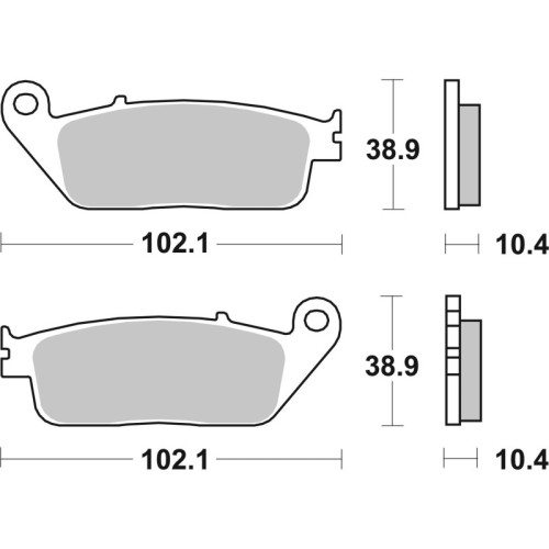 pastillas de freno moto brembo sinterizadas 07096xs