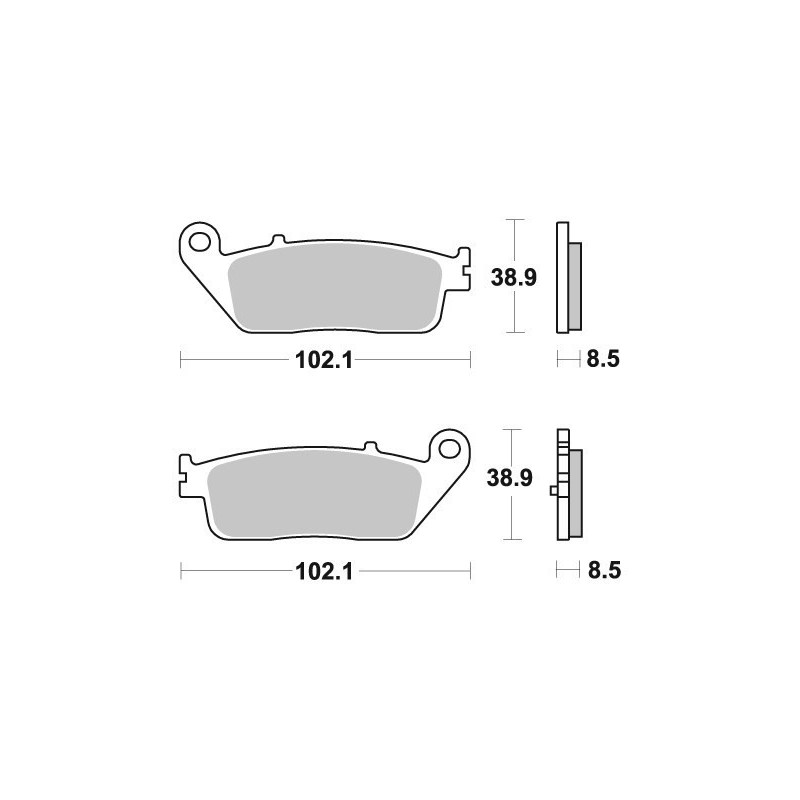 pastillas de freno moto brembo genuinas 07098