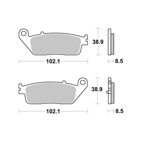pastillas de freno moto brembo genuinas 07098