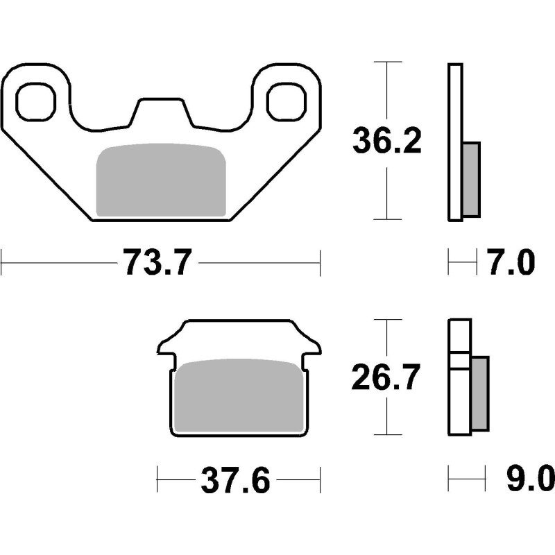 pastillas de freno moto brembo genuinas 07099